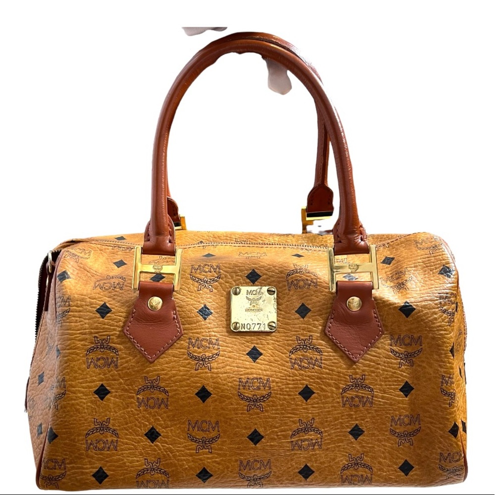 🍒 MCM Handbag, Leather Black and Brown - Picture 15 of 15
